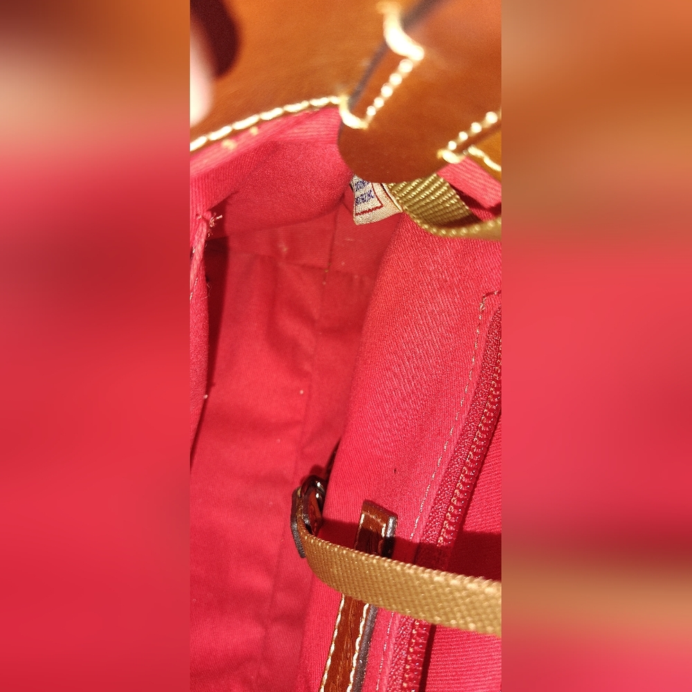 Dooney & Bourke Leather Tote Bag in Burnt Orange Like New - Picture 9 of 9